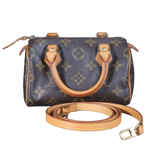 Preowned LOUIS VUITTON Vintage Mini Speedy Monogram Brown | Luxe Again Maison