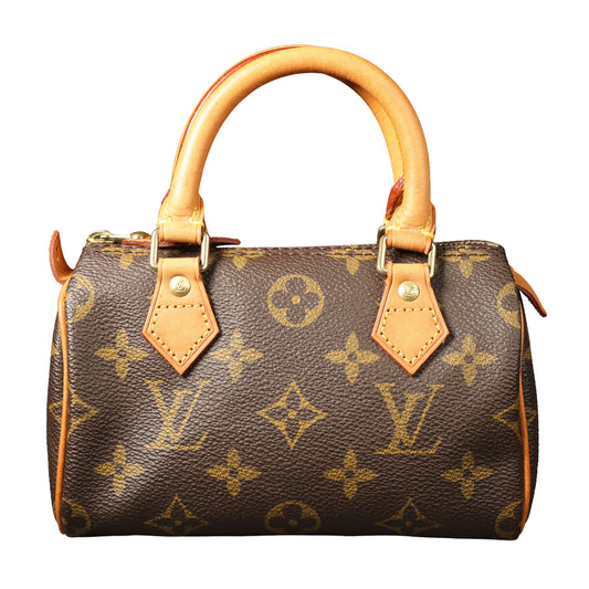 Preowned LOUIS VUITTON Vintage Mini Speedy Monogram Brown THXX31 | Luxe Again Maison