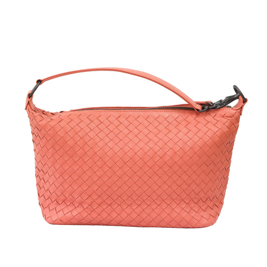 Preloved BOTTEGA VENETA Intrecciato Nappa Leather Small Shoulder Bag Pink | Luxe Again Maison