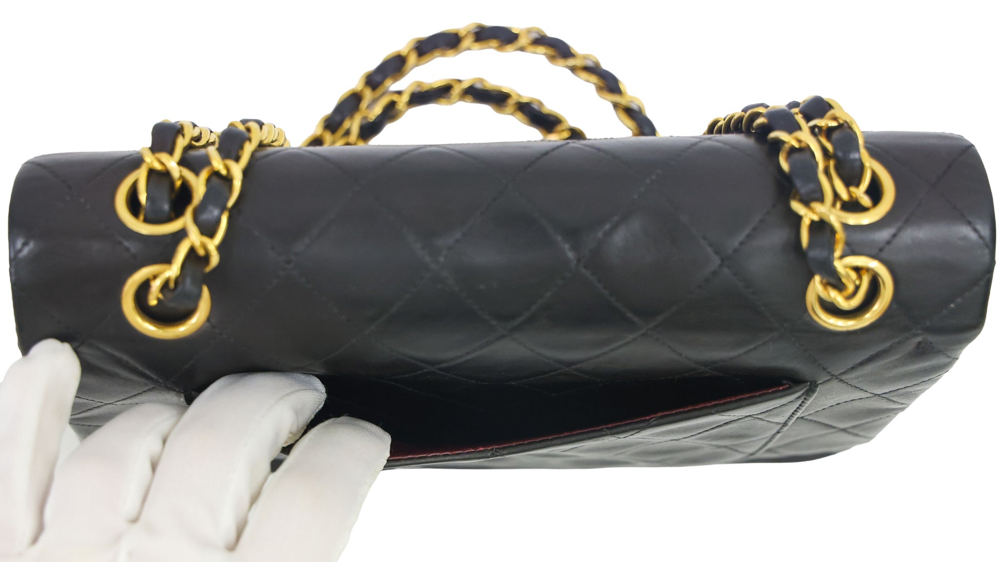Preloved CHANEL Matelasse 23 Lambskin Double Flap Double Chain Black | Luxe Again Maison