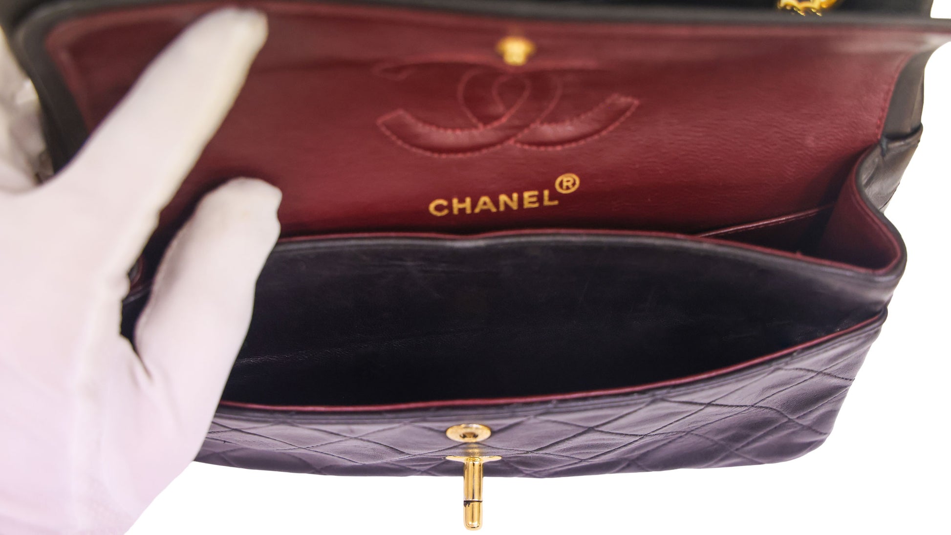 Preloved CHANEL Matelasse 23 Lambskin Double Flap Double Chain Black | Luxe Again Maison