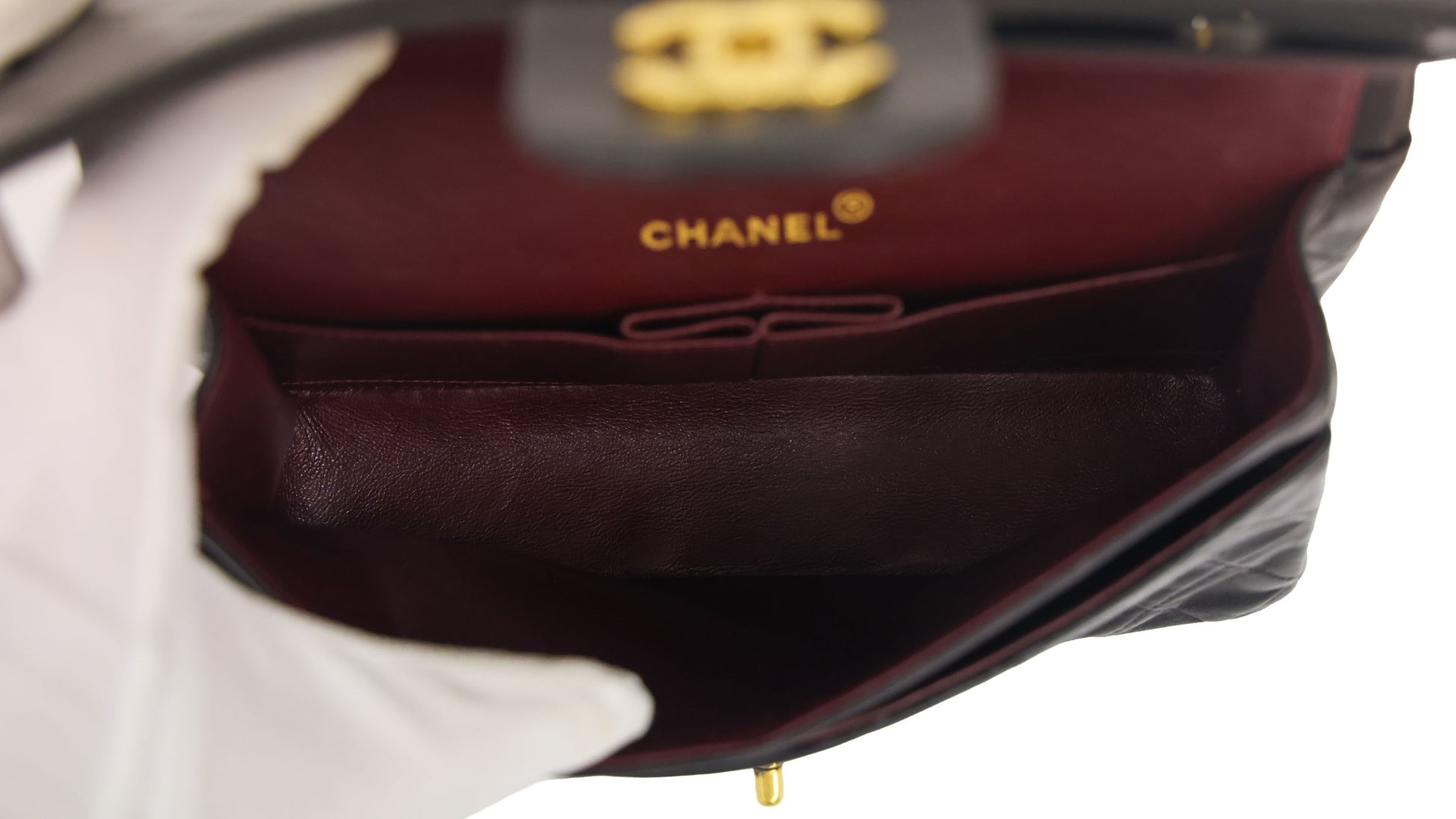 Preloved CHANEL Matelasse 23 Lambskin Double Flap Double Chain Black | Luxe Again Maison
