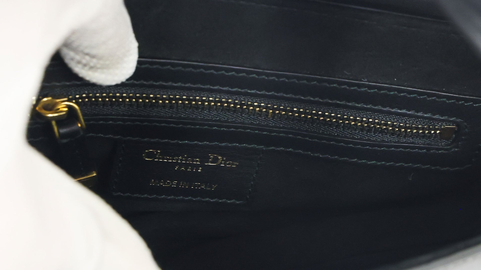 Preloved CHRISTIAN DIOR Saddle Leather Black 2 Way Shoulder Bag | Luxe Again Maison