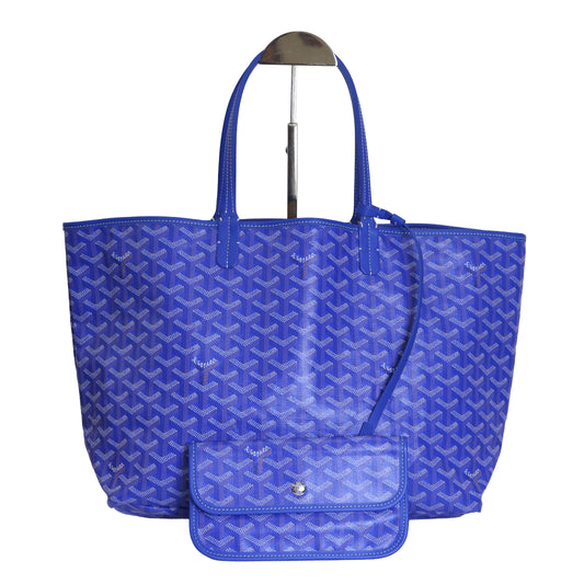 Preloved GOYARD St Louis PM Tote Blue Bag | Luxe Again Maison