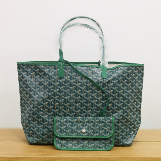 Pre-owned GOYARD St Louis PM Tote Green | Luxe Again Maison