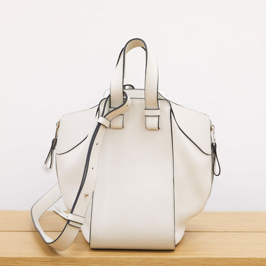 Pre-owned Loewe x Joe Brainard Hammock Bag - Small Eggshell Leather | Luxe Again Maison