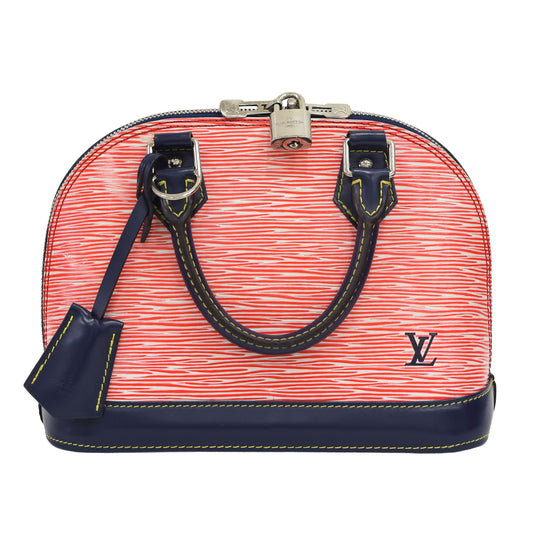Preloved LOUIS VUITTON Epi Alma BB Red & Navy Blue  Luxe Again Maison