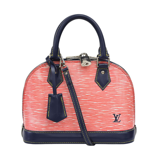 Preloved LOUIS VUITTON Epi Alma BB Red & Navy Blue Luxe Again Maison
