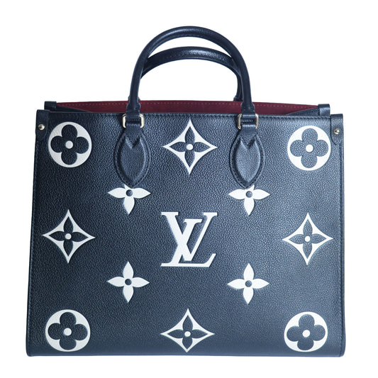Preloved LOUIS VUITTON OnTheGo MM Empreinte Leather Black | Luxe Again Maison