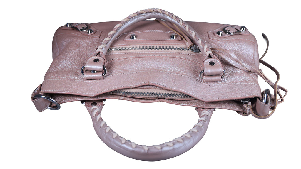 Preowned BALENCIAGA First Leather SHW Pink Bag | Luxe Again Maison