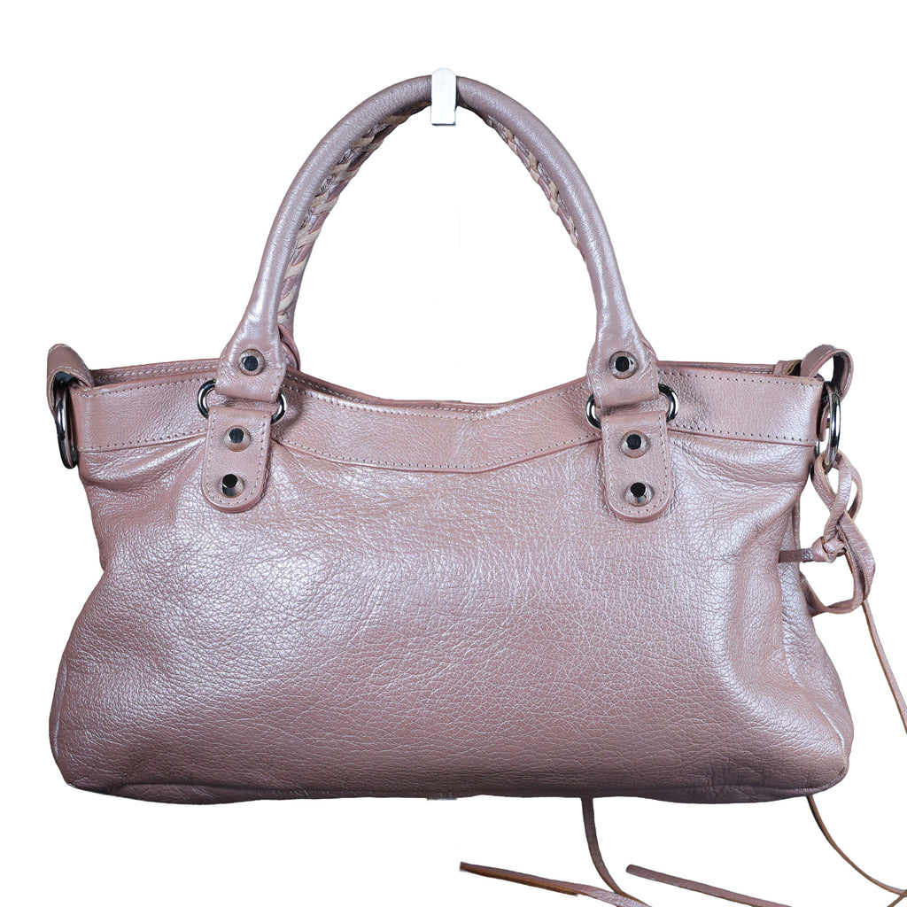 Preowned BALENCIAGA First Leather SHW Pink Bag | Luxe Again Maison