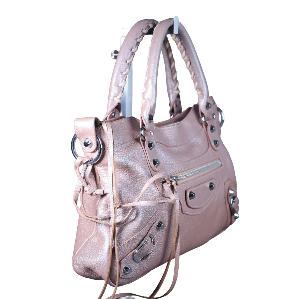Preowned BALENCIAGA First Leather SHW Pink Bag | Luxe Again Maison