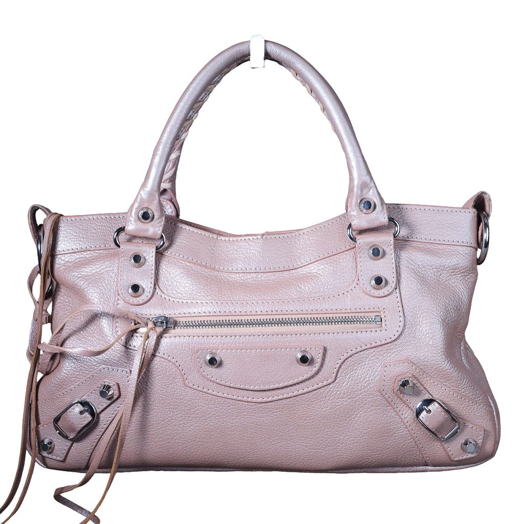 Preowned BALENCIAGA First Leather SHW Pink Bag | Luxe Again Maison