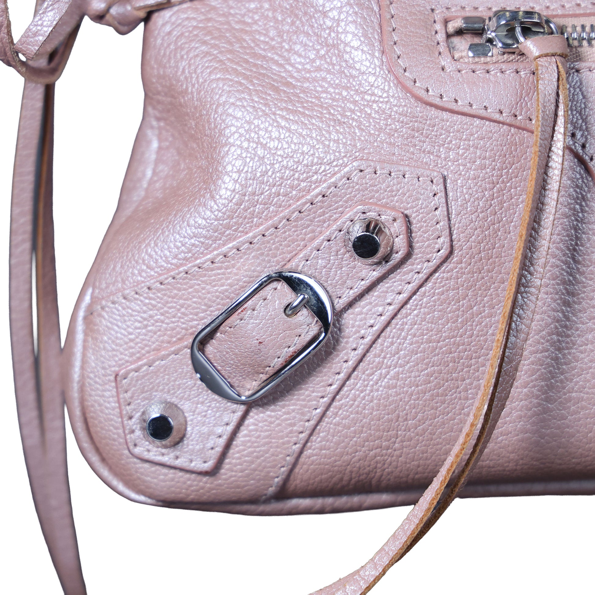 Preowned BALENCIAGA First Leather SHW Pink Bag | Luxe Again Maison