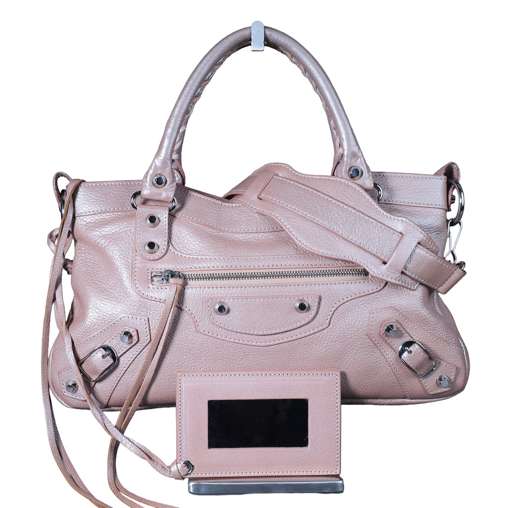 Preowned BALENCIAGA First Leather SHW Pink Bag | Luxe Again Maison