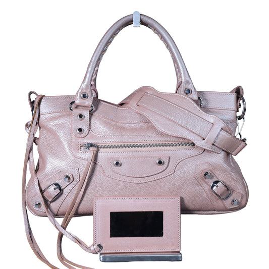 Preowned BALENCIAGA First Leather SHW Pink Bag | Luxe Again Maison