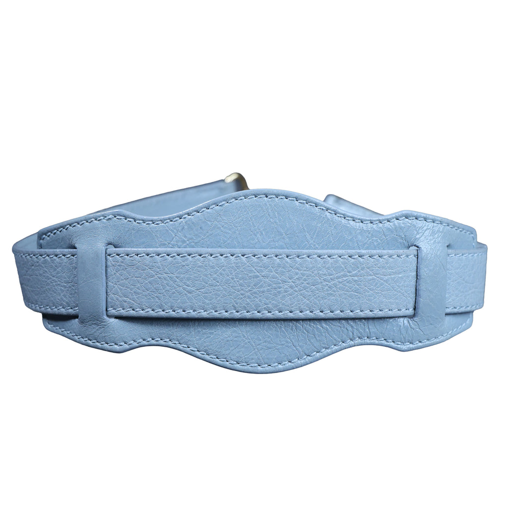 Preowned BALENCIAGA Giant 12 City Leather GHW Light Blue Bag | Luxe Again Maison
