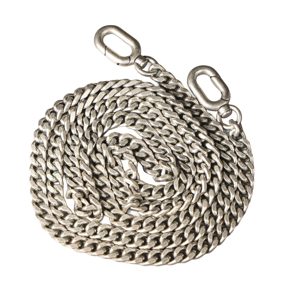 Preowned BALENCIAGA Hourglass XS Allover Logo Rhinestone Top Handle Bag w Chain Silver & Black | Luxe Again Maison
