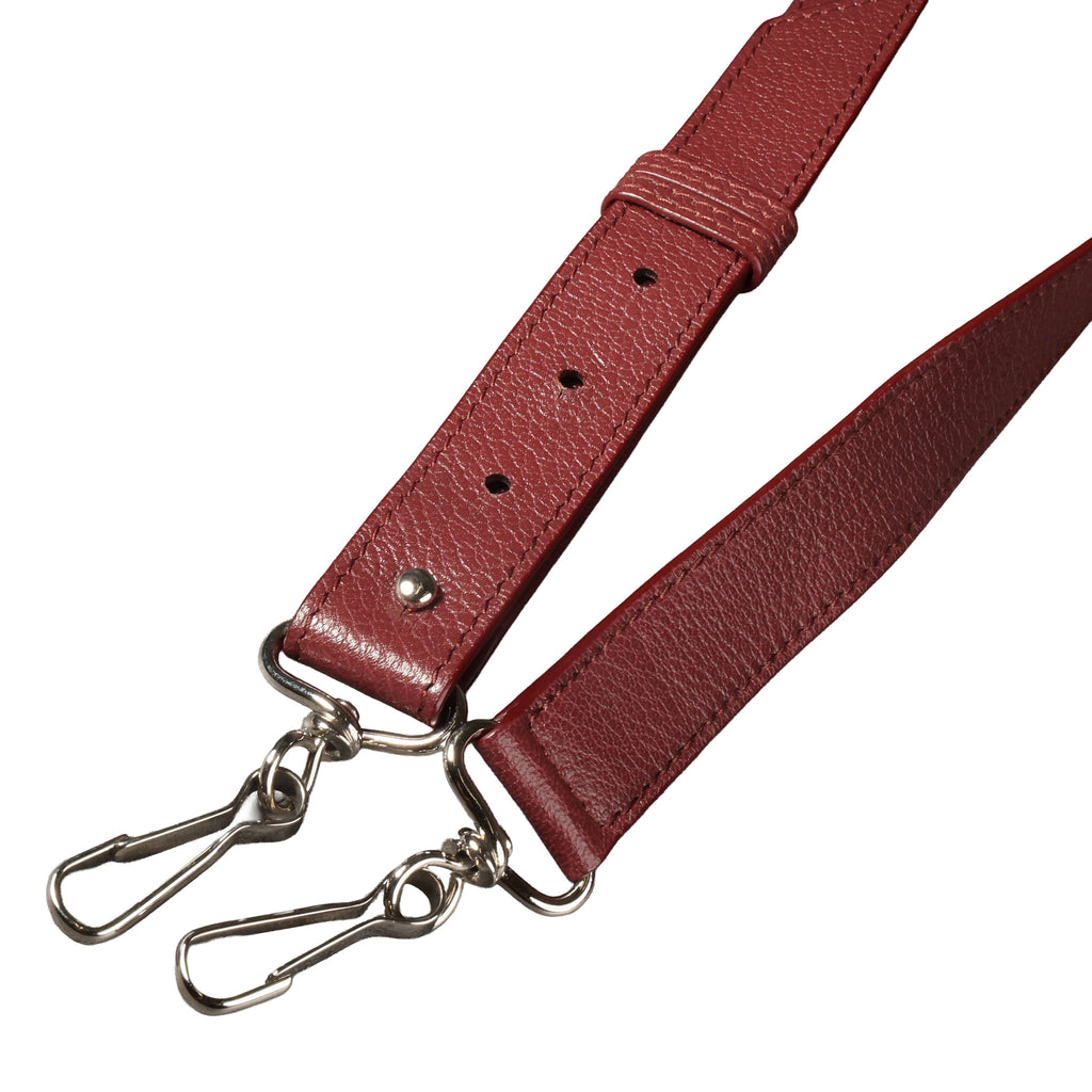 Preowned BALENCIAGA Small Metallic Edge City Leather SHW Burgundy | Luxe Again Maison