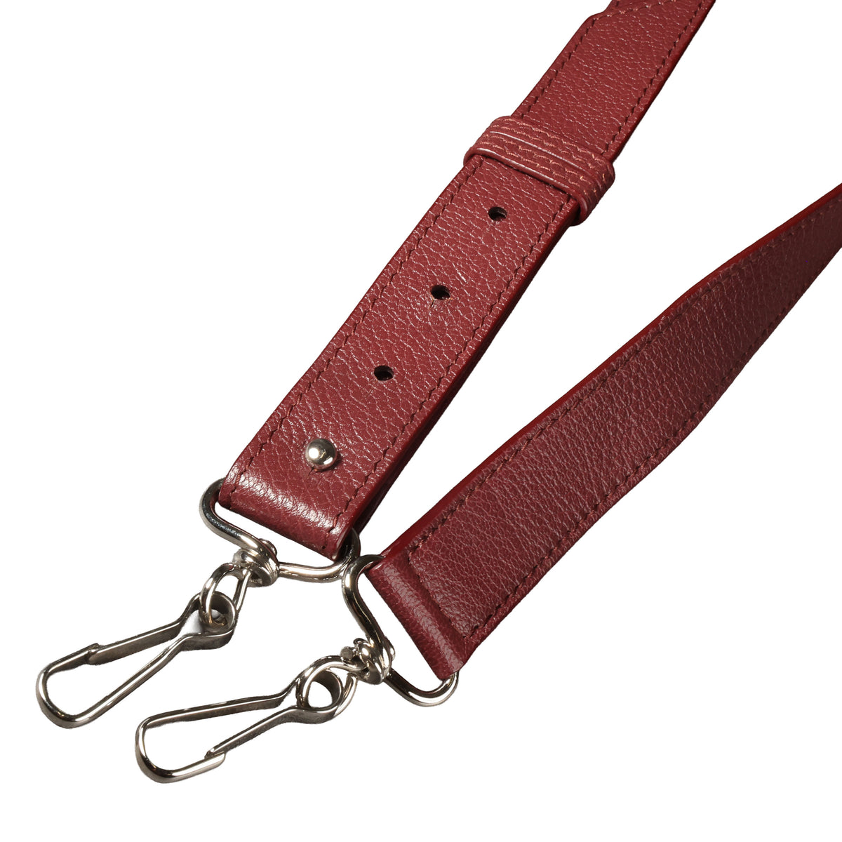 Preowned BALENCIAGA Small Metallic Edge City Leather SHW Burgundy | Luxe Again Maison