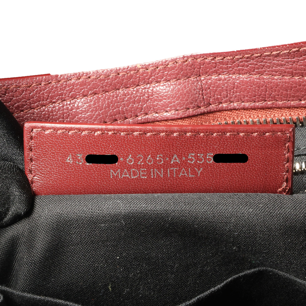 Preowned BALENCIAGA Small Metallic Edge City Leather SHW Burgundy | Luxe Again Maison