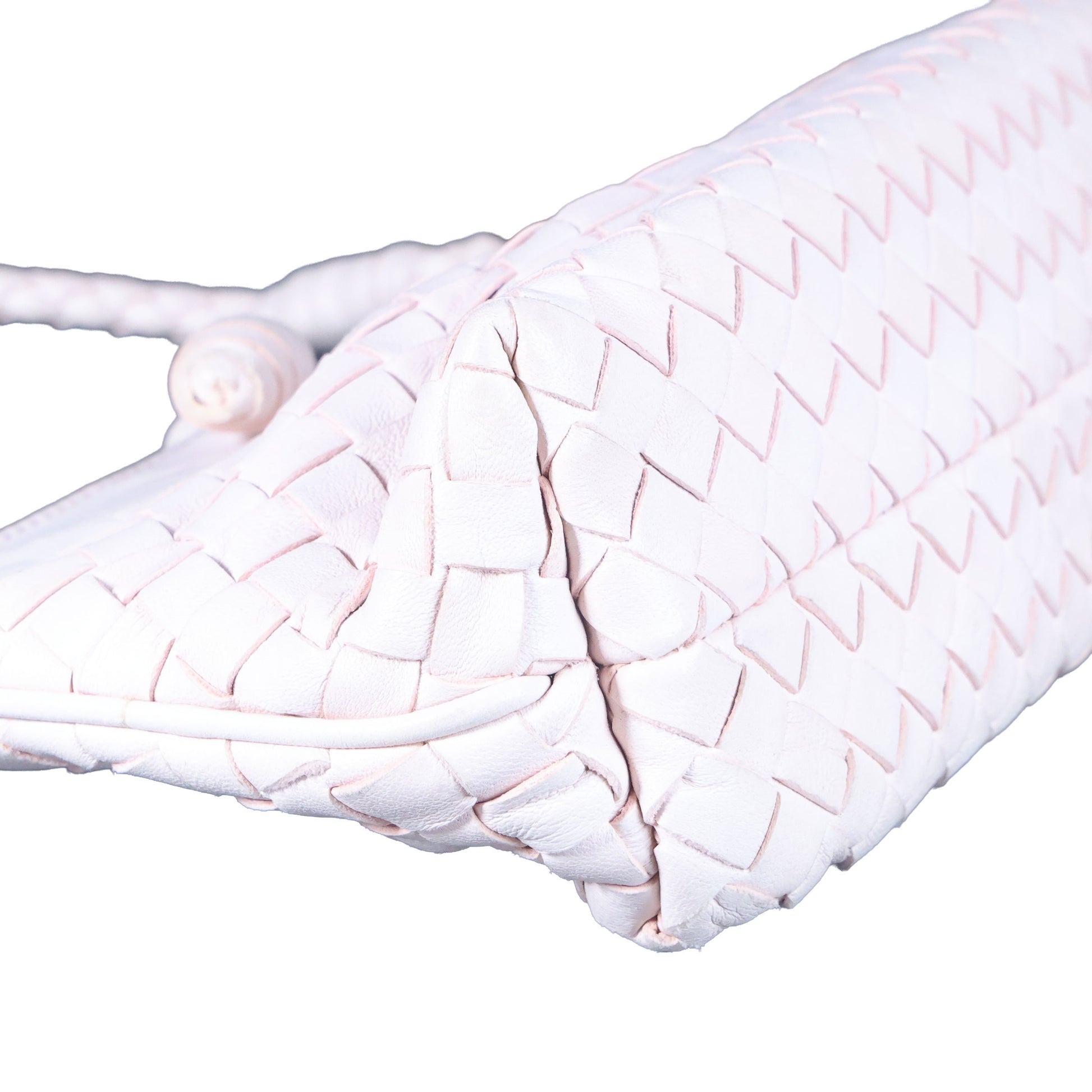 Preowned BOTTEGA VENETA Intrecciato Leather Shoulder Bag Pink | Luxe Again Maison