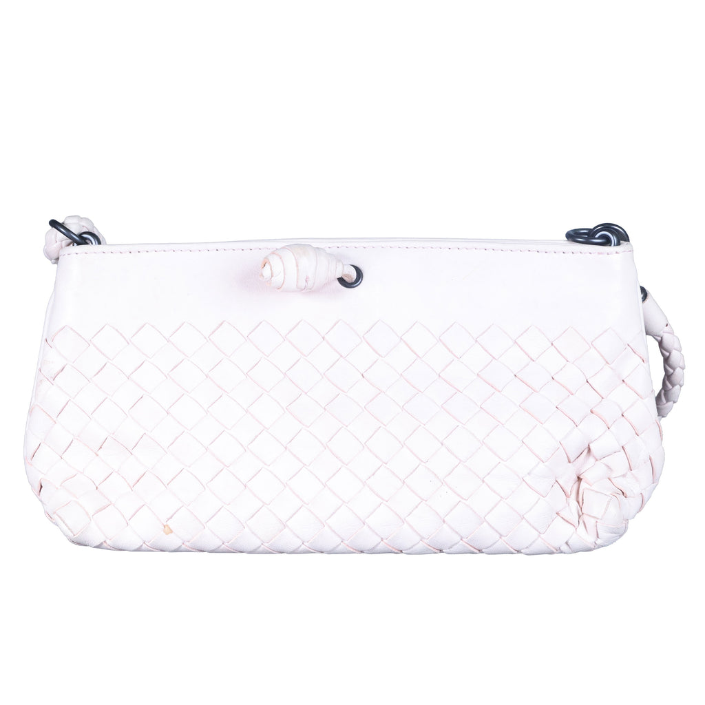 Preowned BOTTEGA VENETA Intrecciato Leather Shoulder Bag Pink | Luxe Again Maison