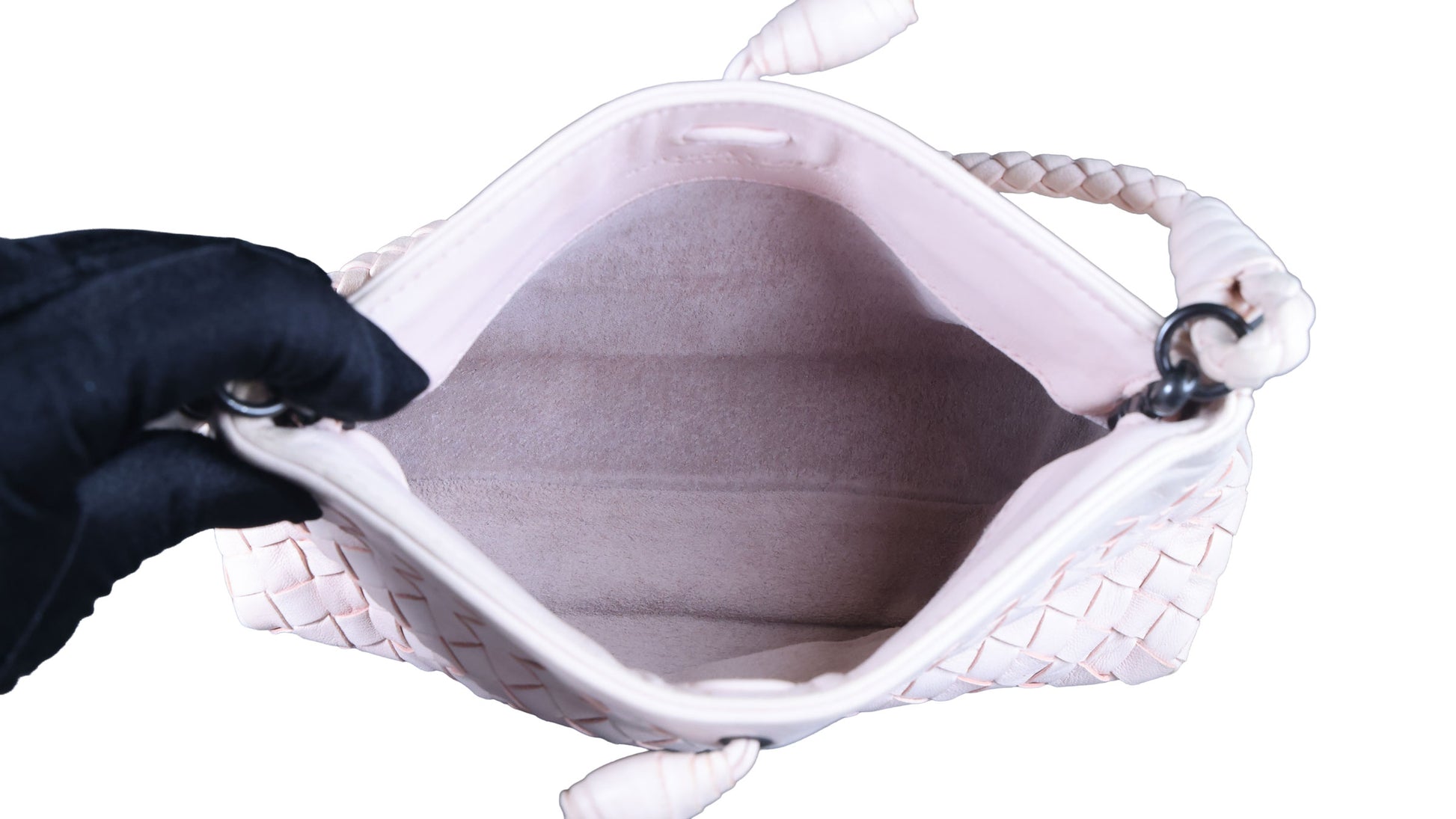 Preowned BOTTEGA VENETA Intrecciato Leather Shoulder Bag Pink | Luxe Again Maison