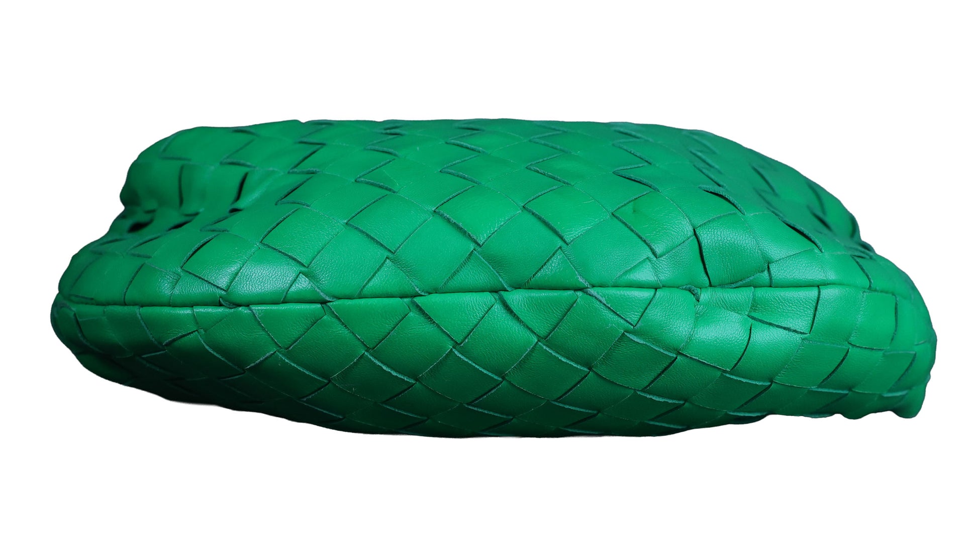 Preowned BOTTEGA VENETA Intrecciato Mini Jodie Leather Green Bag  | Luxe Again Maison
