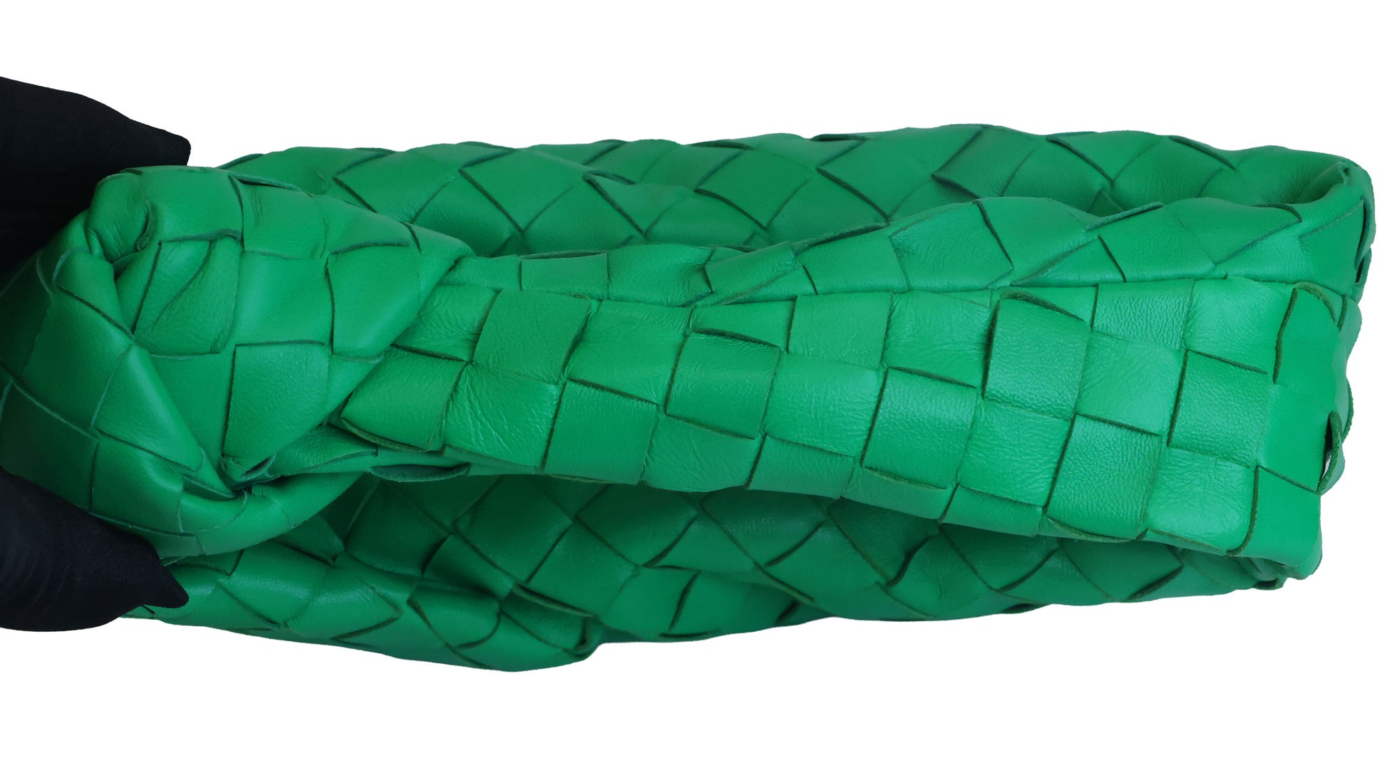 Preowned BOTTEGA VENETA Intrecciato Mini Jodie Green Bag | Luxe Again Maison