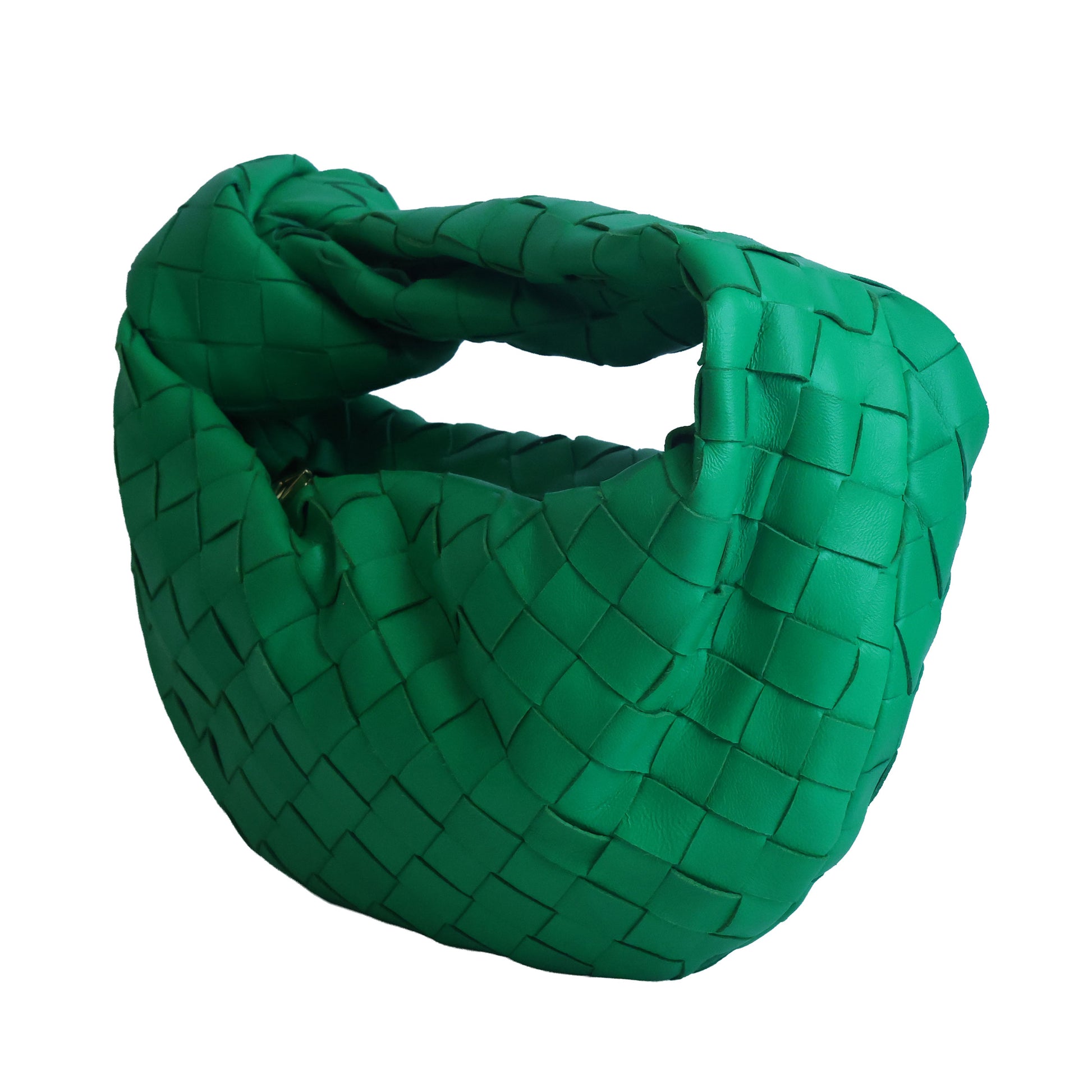 Preowned BOTTEGA VENETA Intrecciato Mini Jodie Green Bag | Luxe Again Maison