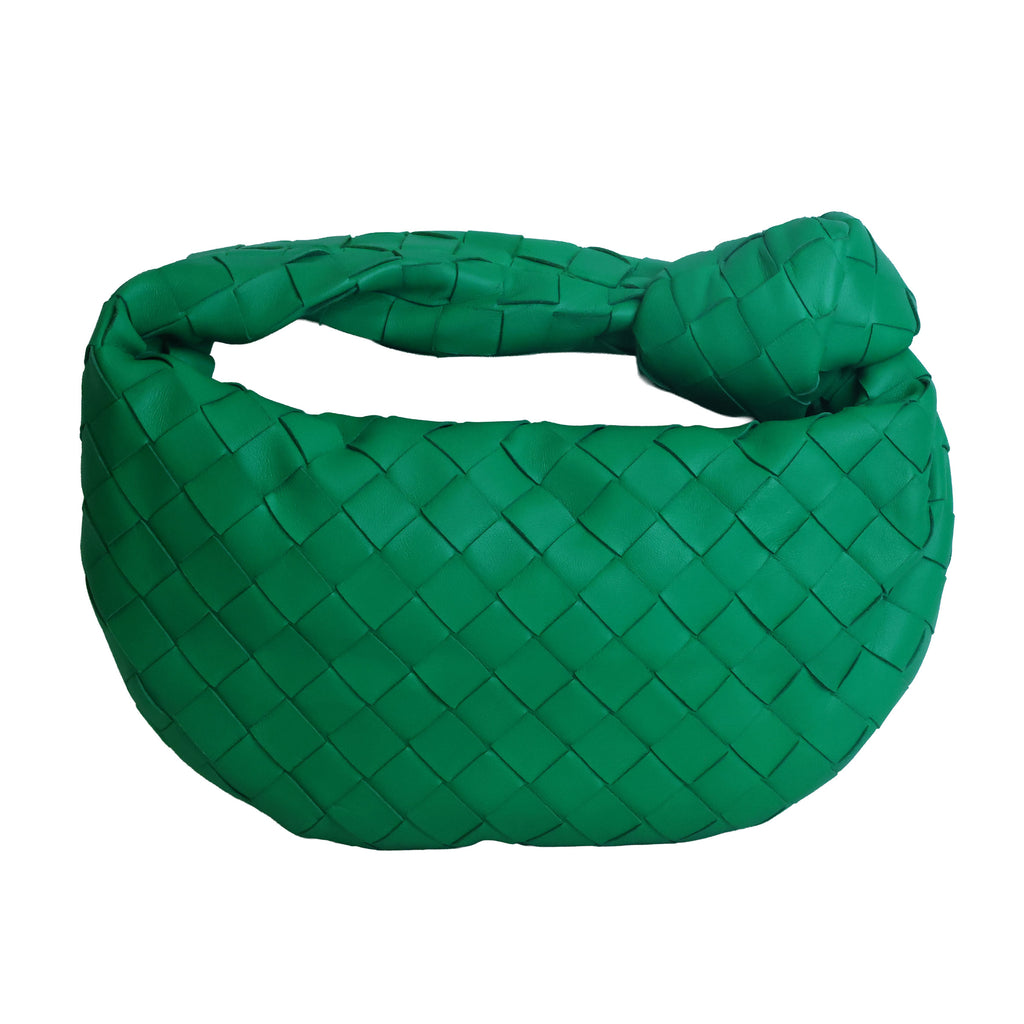 Preowned BOTTEGA VENETA Intrecciato Mini Jodie Green Bag | Luxe Again Maison