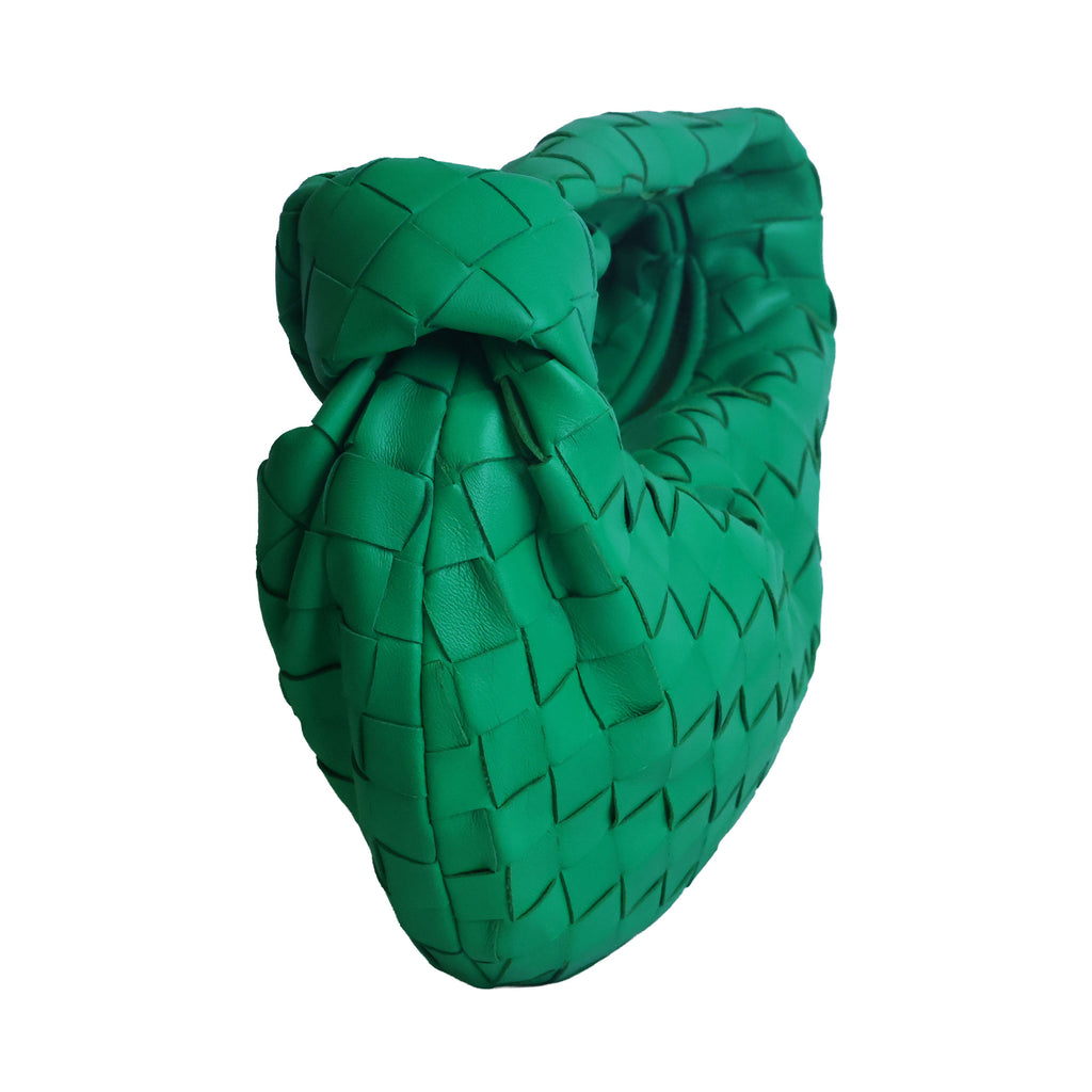 Preowned BOTTEGA VENETA Intrecciato Mini Jodie Green Bag | Luxe Again Maison