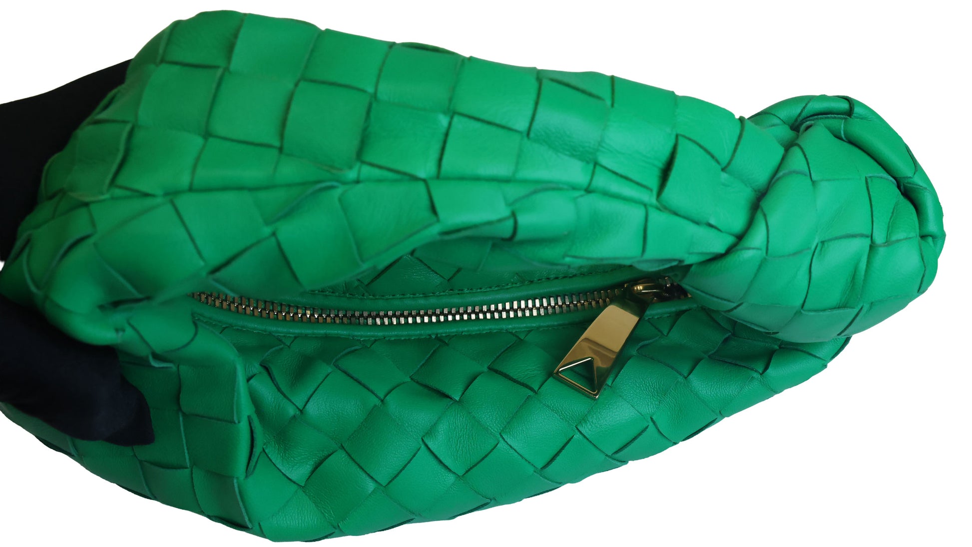 Preowned BOTTEGA VENETA Intrecciato Mini Jodie Green Bag | Luxe Again Maison