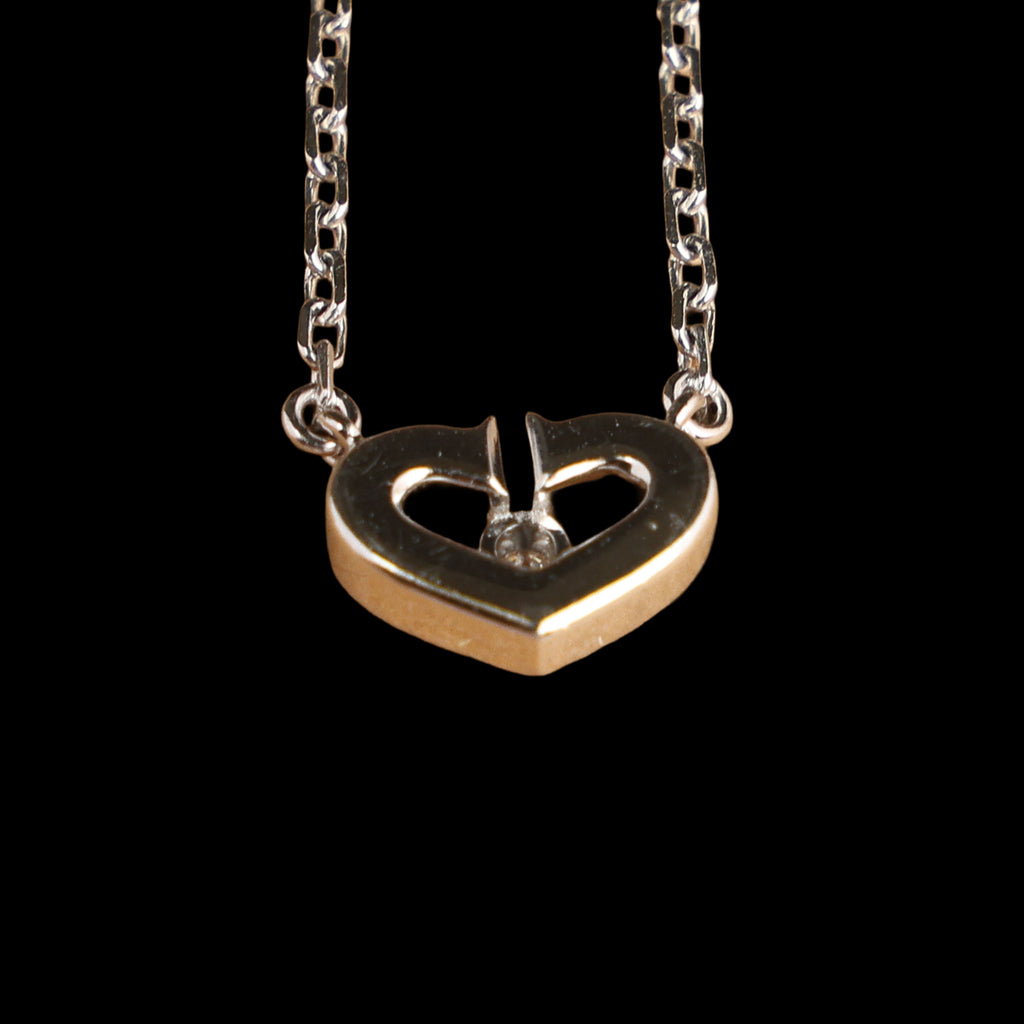 Preowned CARTIER C Heart de Cartier Diamond 18K WG Pendant Necklace WJ8XXX | Luxe Again Maison