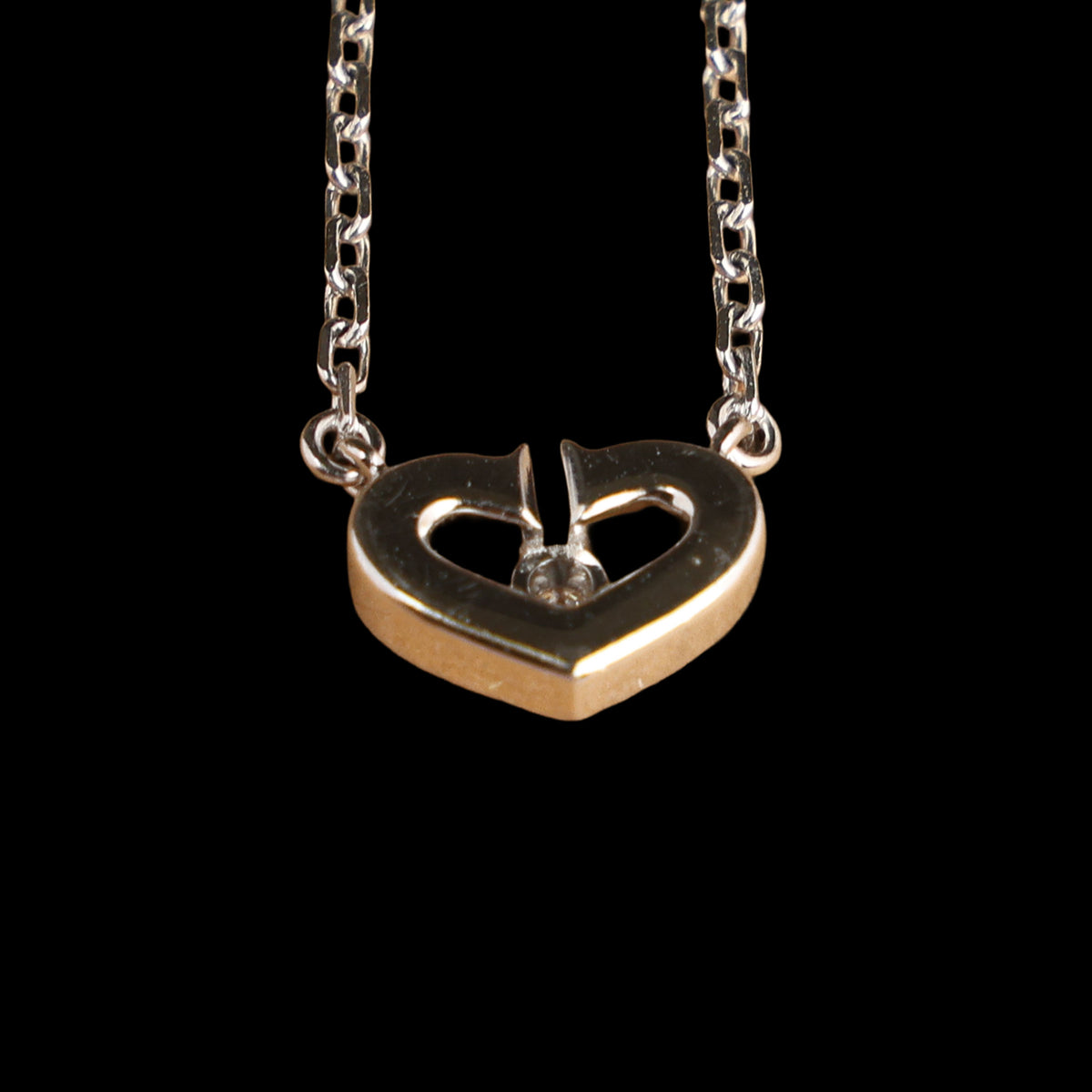 Preowned CARTIER C Heart de Cartier Diamond 18K WG Pendant Necklace WJ8XXX | Luxe Again Maison