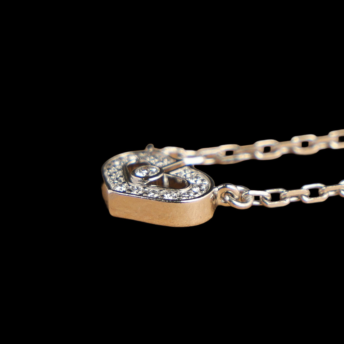 Preowned CARTIER C Heart de Cartier Diamond 18K WG Pendant Necklace WJ8XXX | Luxe Again Maison
