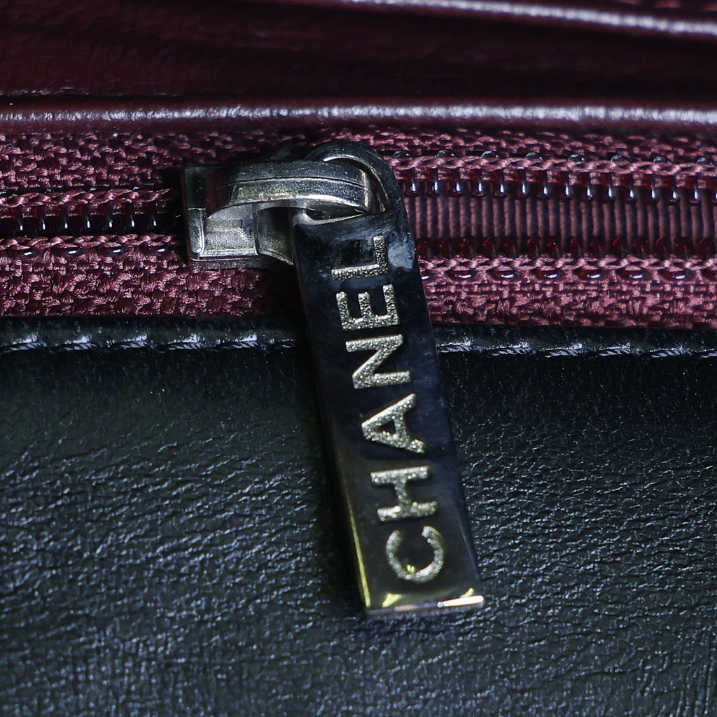 Preowned Chanel Classic Jumbo Black Quilted Leather Single Flap Bag Silver Hardware 13 Series Circa 2010s | Luxe Again Maison