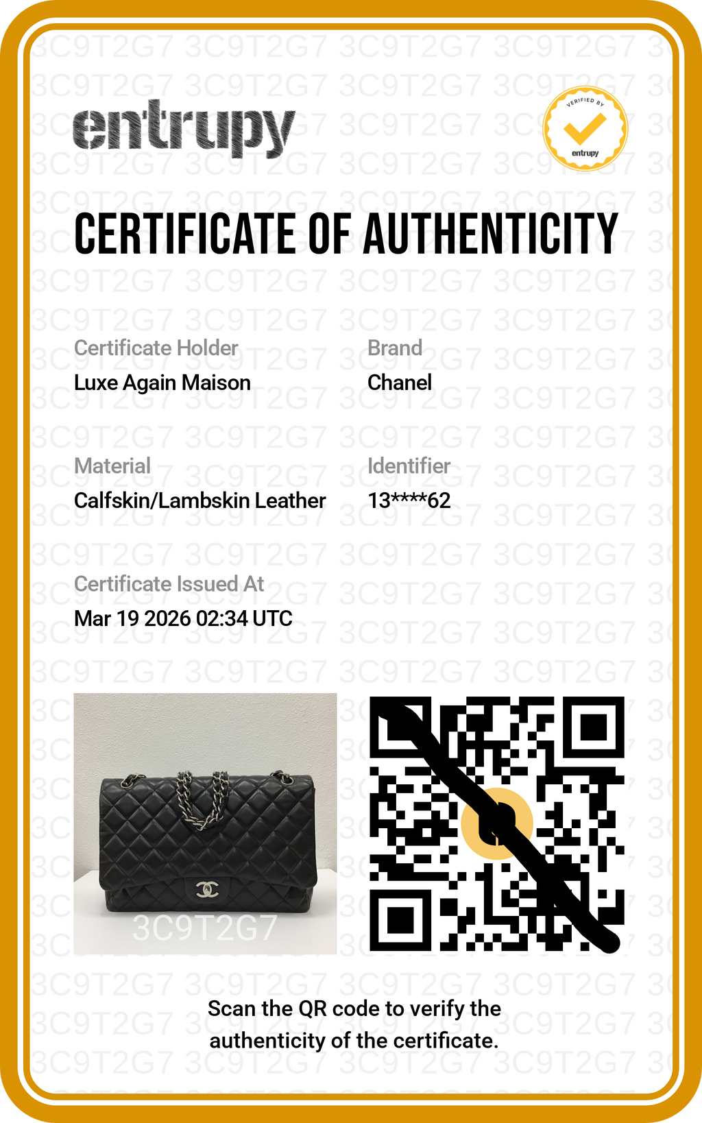 Preowned Chanel Classic Jumbo Black Quilted Leather Single Flap Bag Silver Hardware 13 Series Circa 2010s | Luxe Again Maison