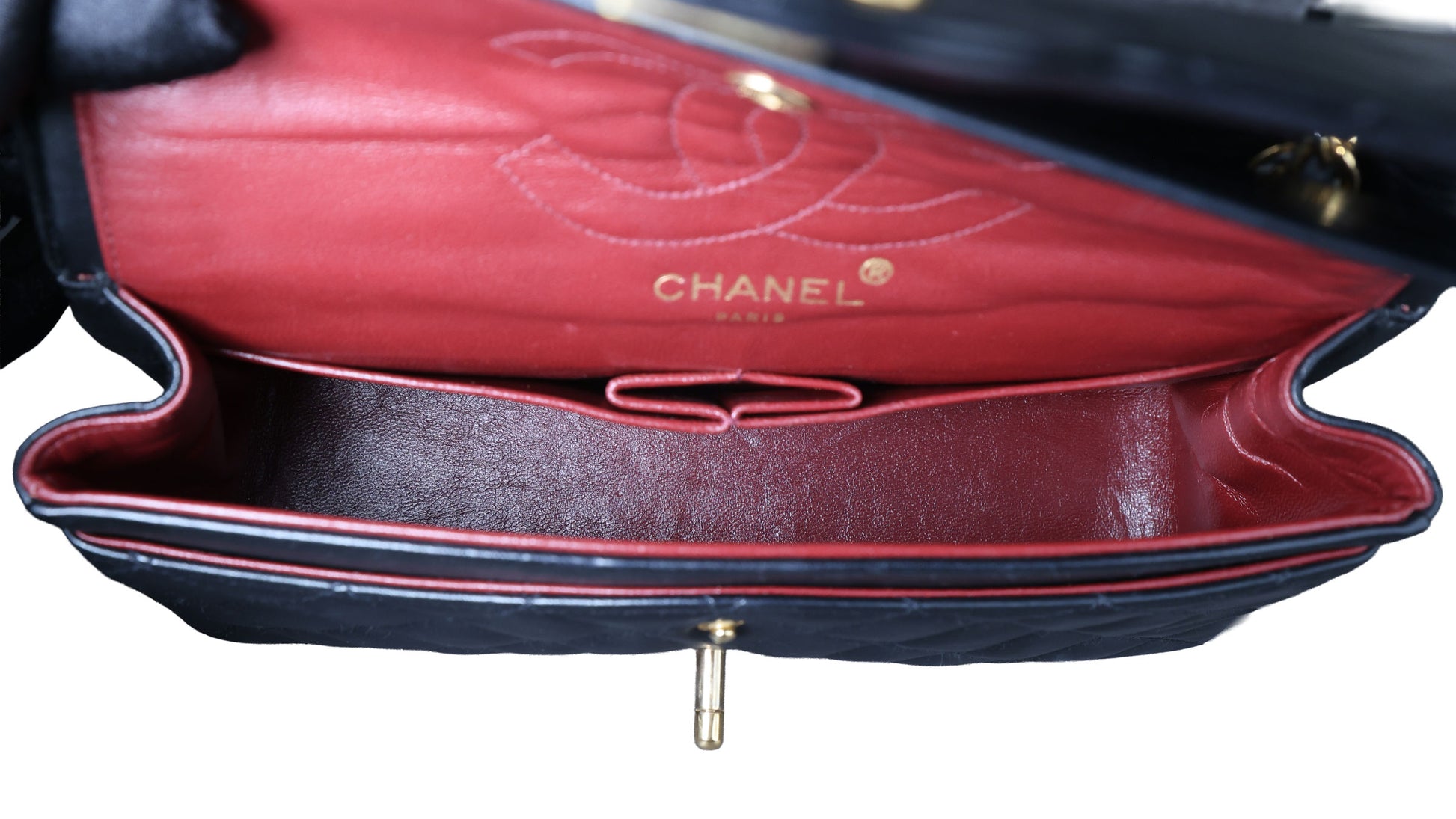 Preowned CHANEL Matelasse 23 Lambskin Double Flap Bag Black GHW 07XXXX0 0 series | Luxe Again Maison