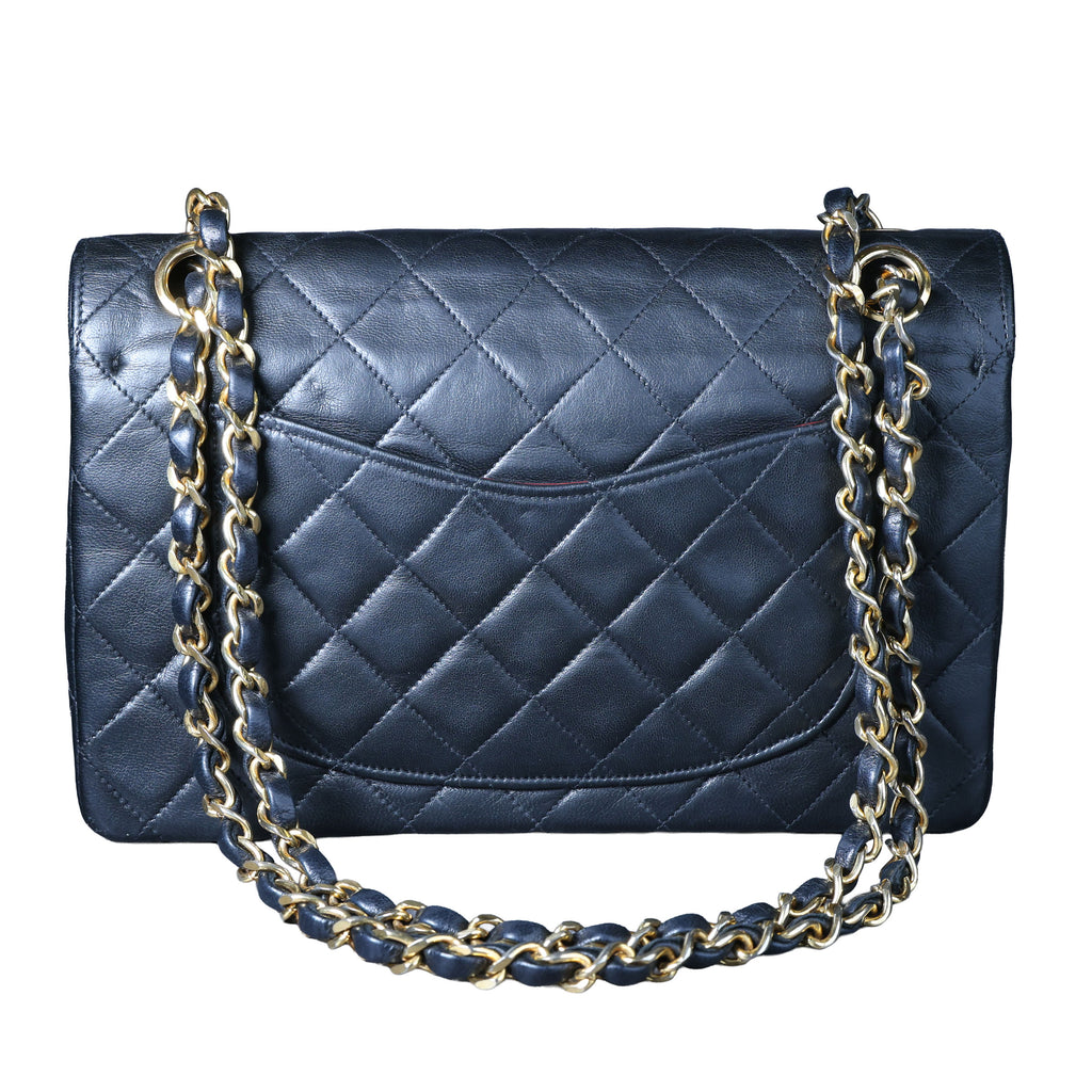 Preowned CHANEL Matelasse 23 Lambskin Double Flap Bag Black GHW 07XXXX0 0 series | Luxe Again Maison