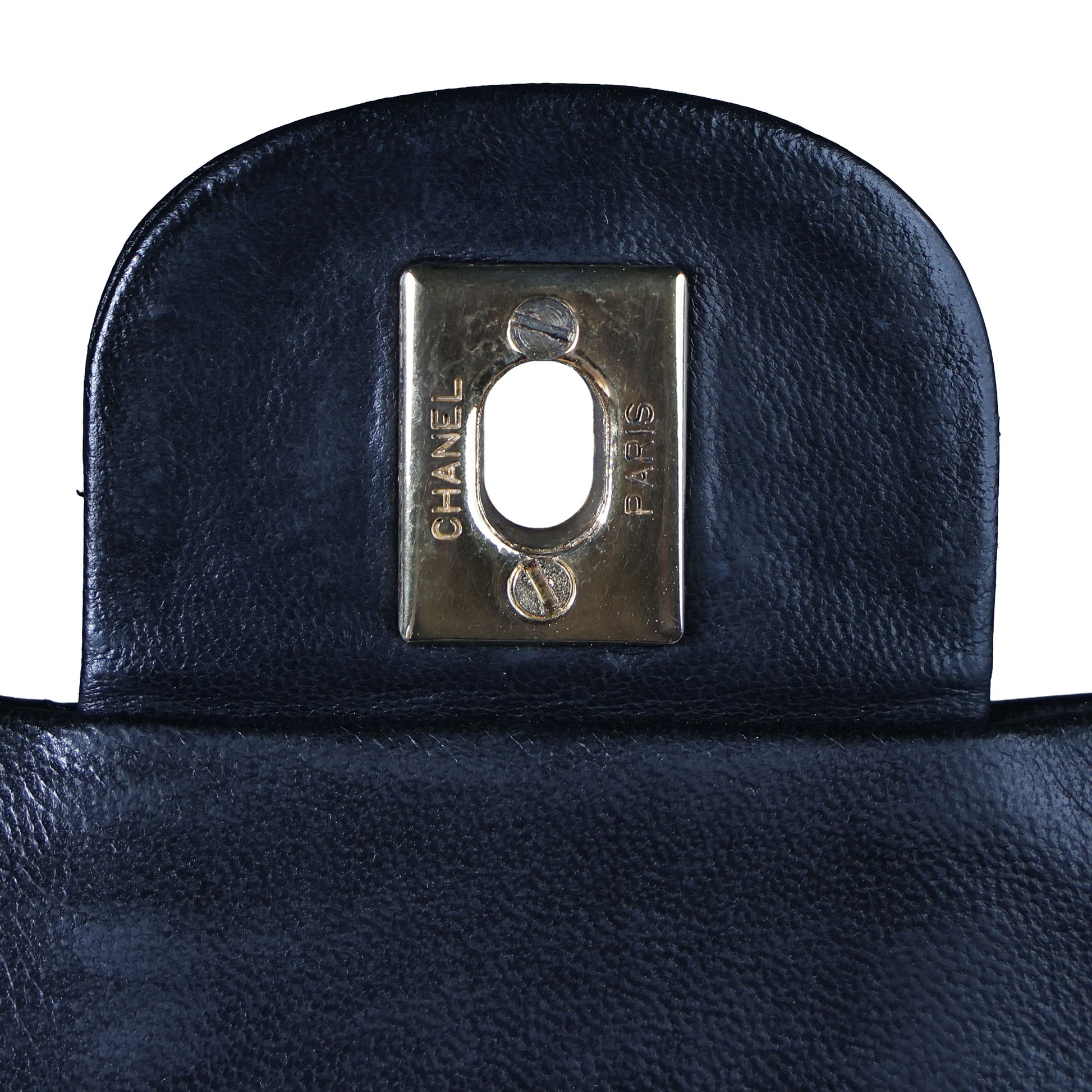Preowned CHANEL Vintage Matelasse 25 Double Flap Black Lambskin Gold-Tone Hardware 09XXXXX 0 Series | Luxe Again Maison