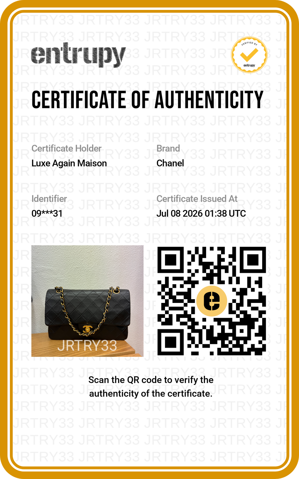 Preowned CHANEL Vintage Matelasse 25 Double Flap Black Lambskin Gold-Tone Hardware 09XXXXX 0 Series | Luxe Again Maison