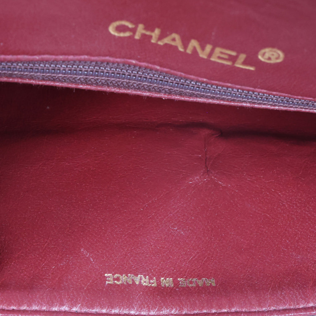 Preowned CHANEL Matelasse 25 Lambskin Double Flap Bag Black 14 Series | Luxe Again Maison