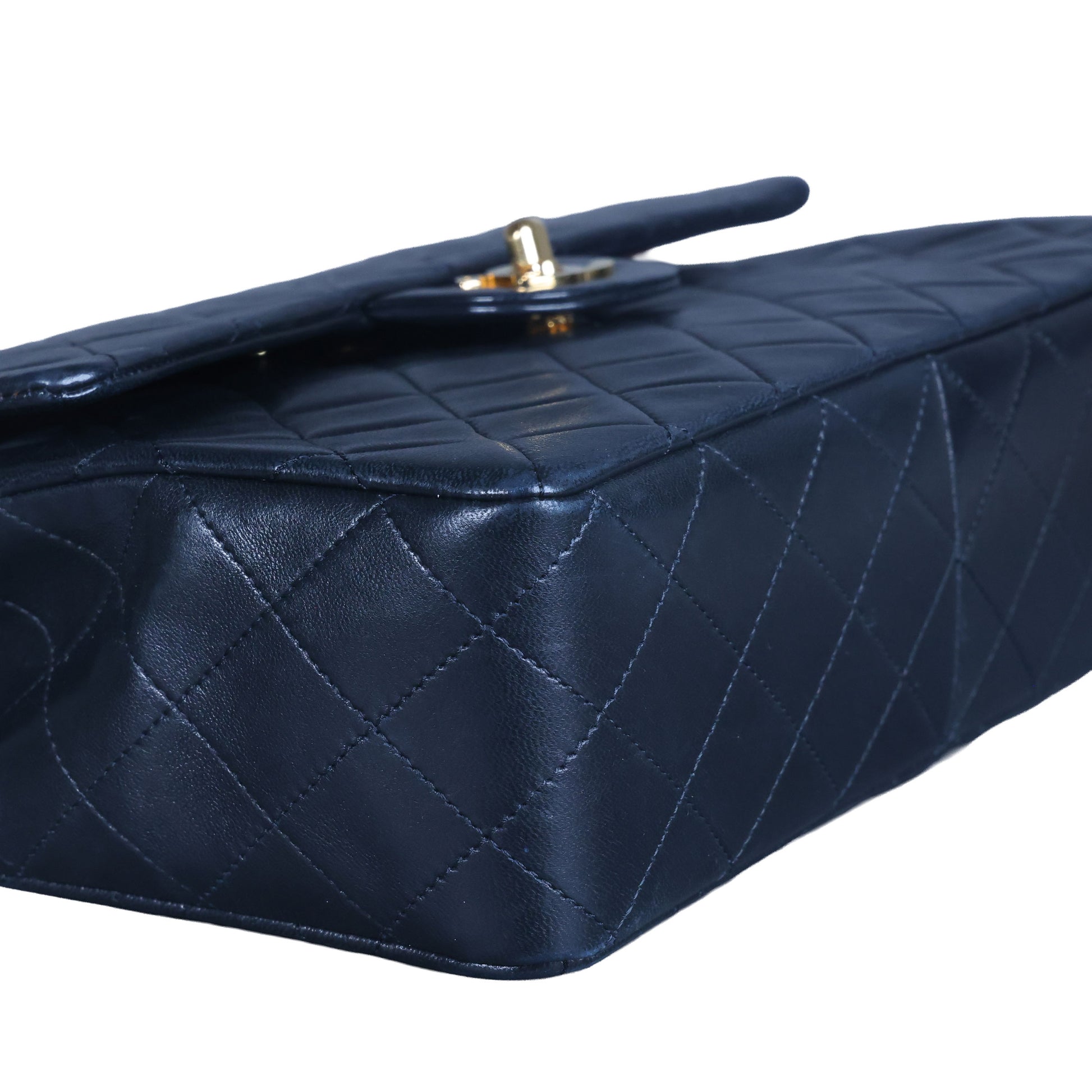 Preowned CHANEL Matelasse 25 Lambskin Double Flap Bag Black 14 Series | Luxe Again Maison