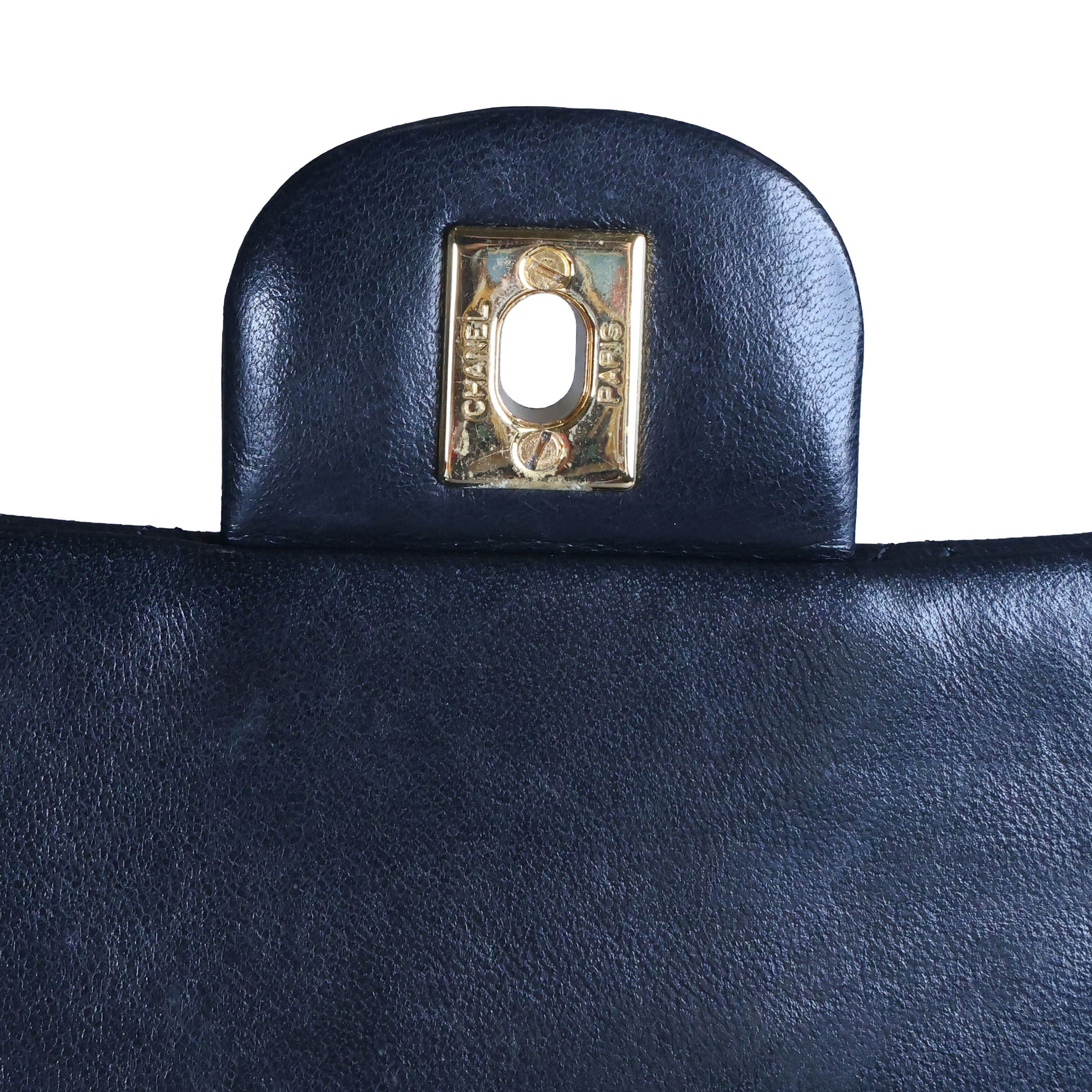 Preowned CHANEL Matelasse 25 Lambskin Double Flap Bag Black 14 Series | Luxe Again Maison