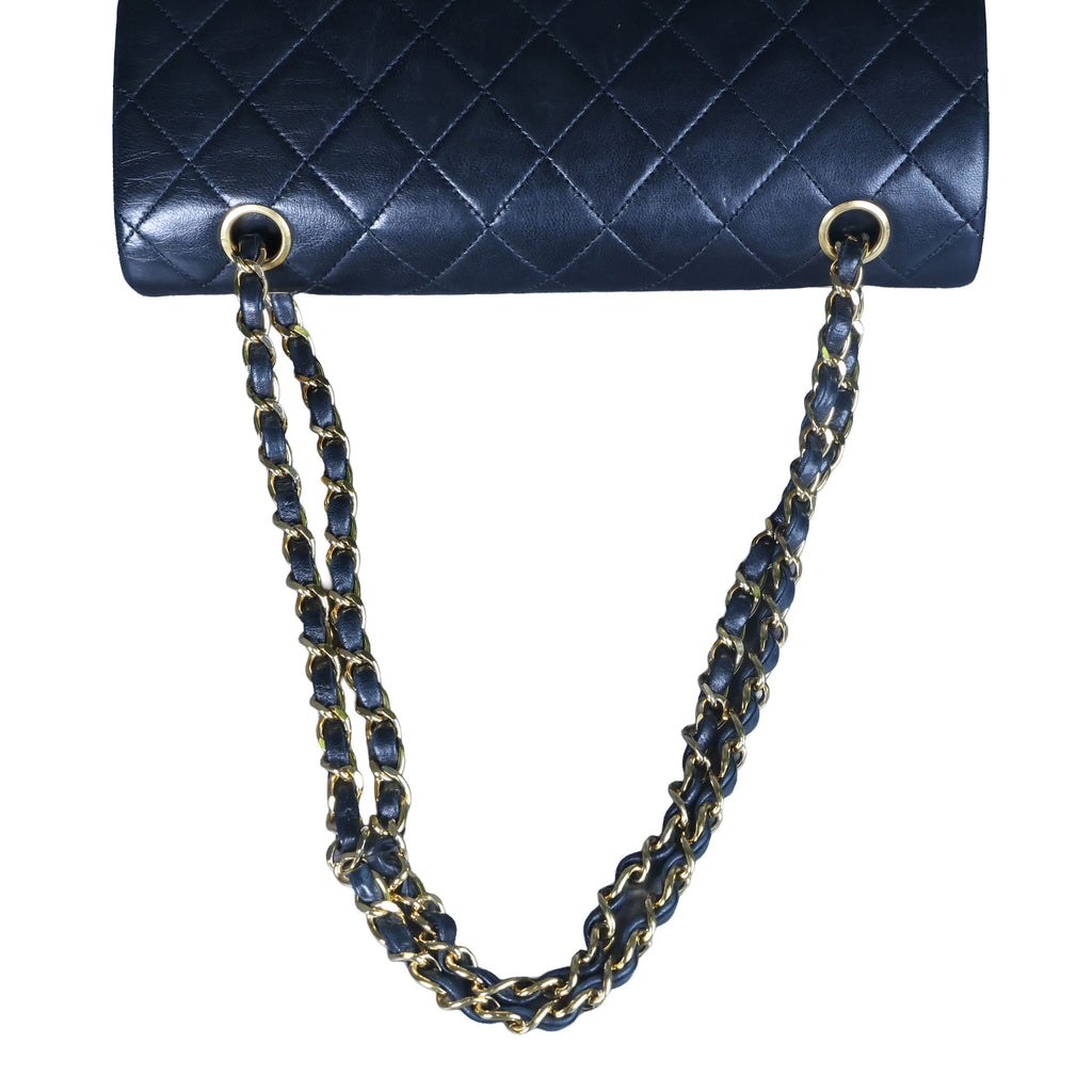 Preowned CHANEL Matelasse 25 Lambskin Double Flap Bag Black 14 Series | Luxe Again Maison