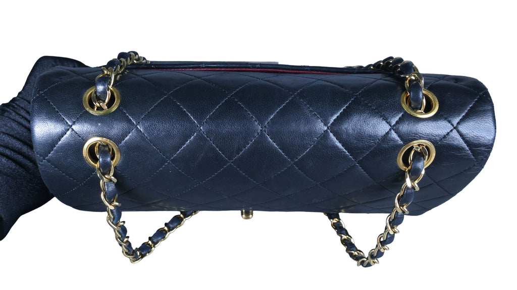 Preowned CHANEL Matelasse 25 Lambskin Double Flap Bag Black 14 Series | Luxe Again Maison