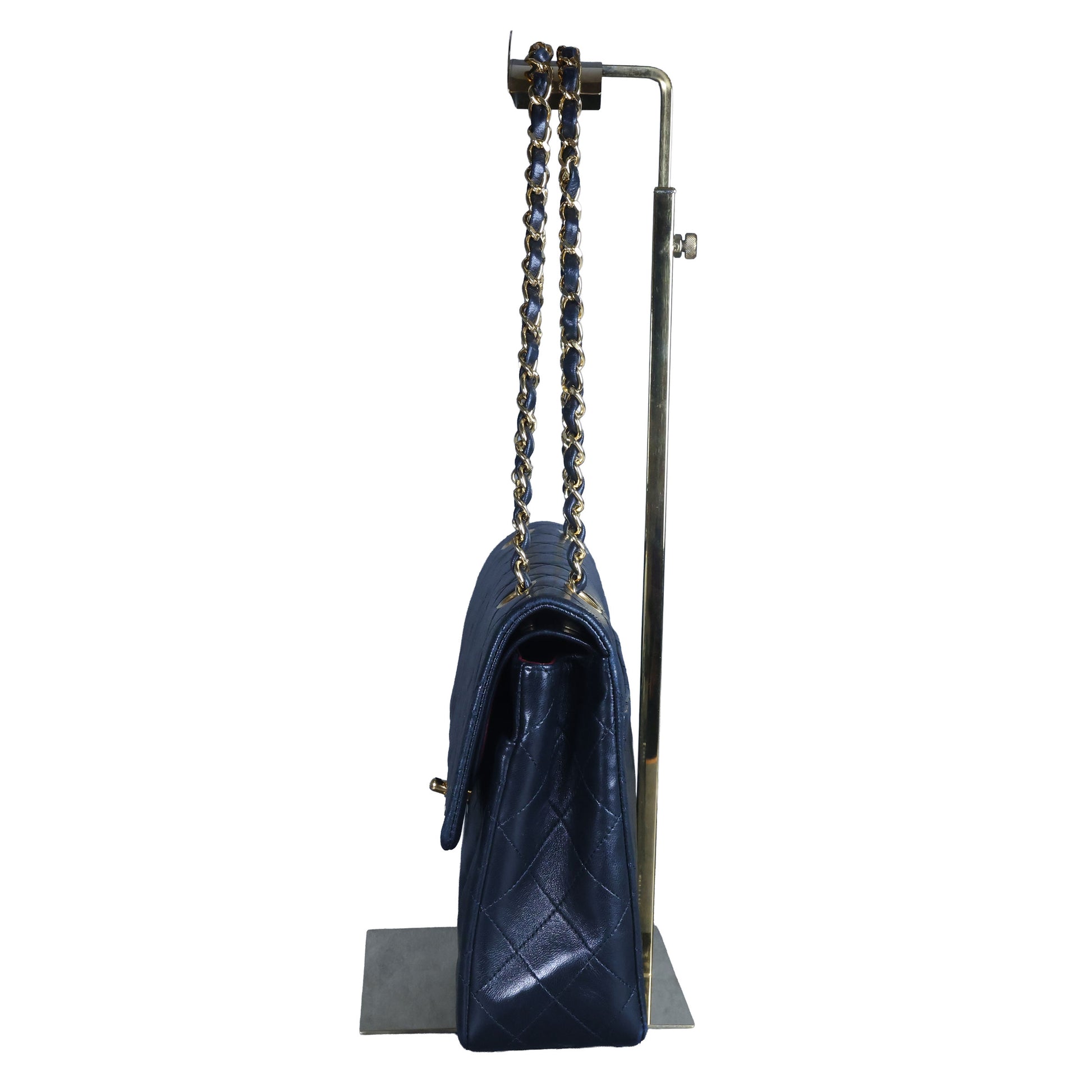 Preowned CHANEL Matelasse 25 Lambskin Double Flap Bag Black 14 Series | Luxe Again Maison