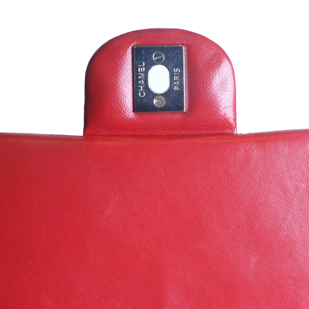 Preowned CHANEL Mini Classic 17 Matelasse Single Flap Red Silver-Tone Hardware 1XXXXXX8 | Luxe Again Maison